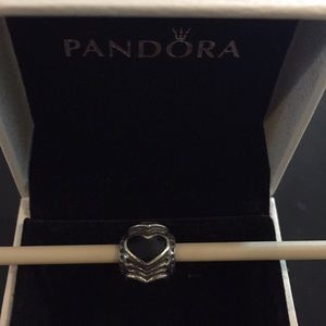 Pandora heart bead stamped 2011 in gold heart